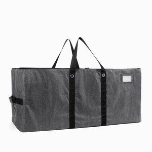 **Thirty-One Stroll and Roll Storage Tote Charcoal Crosshatch